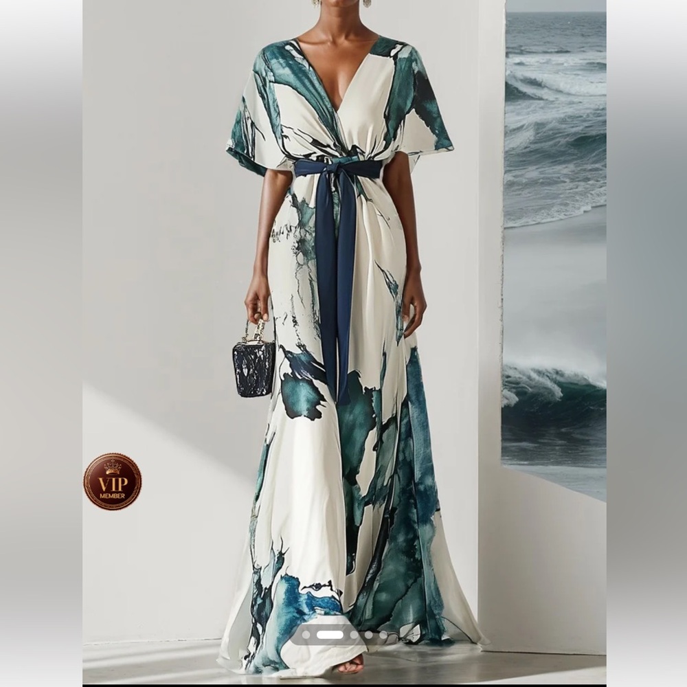Empire waist maxi dress size 10